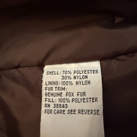 Share Innovations by IZZI Women's Jacket M Tan with Fox Fur Hood - Picture 5 of 6